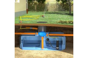 Slim Rain regenwater recuperatiepakket tuin + Easy Rain 3000