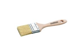 Platte verfborstel 50mm FSC hardhout rood