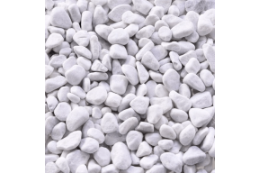 Bianco kiezels Carrara Rond 7/15