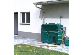 Bovengronds opbouw regenwater recuperatiepakket tuin