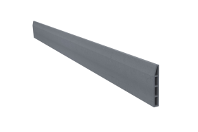 Boordsteen Ecoplanc Edge type "Wirtz" 120 x 20 x 3-1 cm Donkergrijs