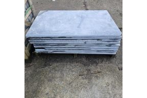 Gevelplint Vietnamese Blauwe Steen 100 x 60 x 3 cm - (20 st) Gebroken + Geschilferd LOT #313